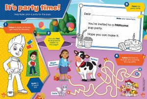 Paw patrol colouring and puzzles